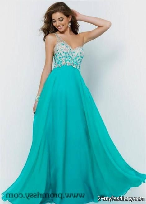 aqua prom dresses looks - B2B Fashion