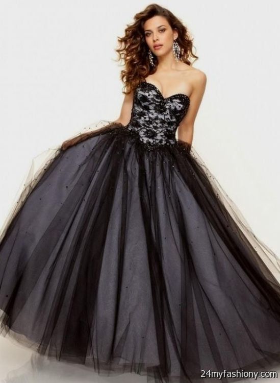 black lace ball gown looks - B2B Fashion