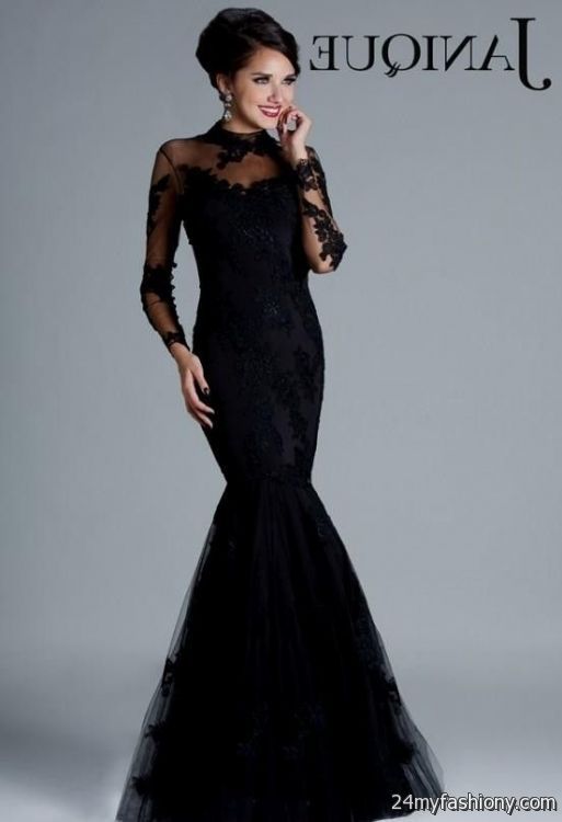 plus size black mermaid gown