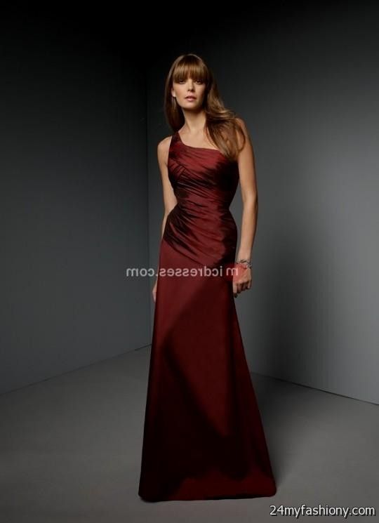 elegant dark red dresses looks - B2B Fashion