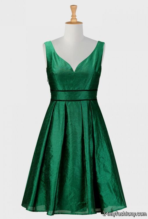 emerald green cocktail dresses looks - B2B Fashion