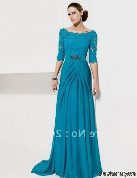 long sleeve chiffon dress looks - B2B Fashion