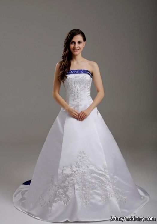  navy  blue  and white  wedding  dresses  2019 2019 B2B Fashion