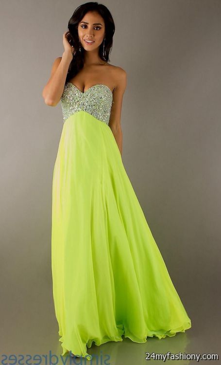 neon green prom dress looks 2023-2024 - B2B Fashion