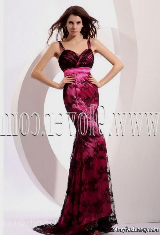 pink and black lace dress looks - B2B Fashion