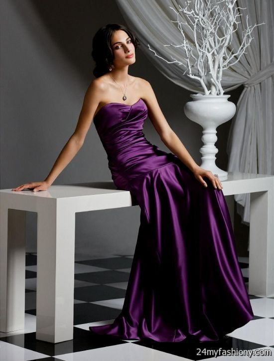 royal purple wedding dress looks - B2B Fashion