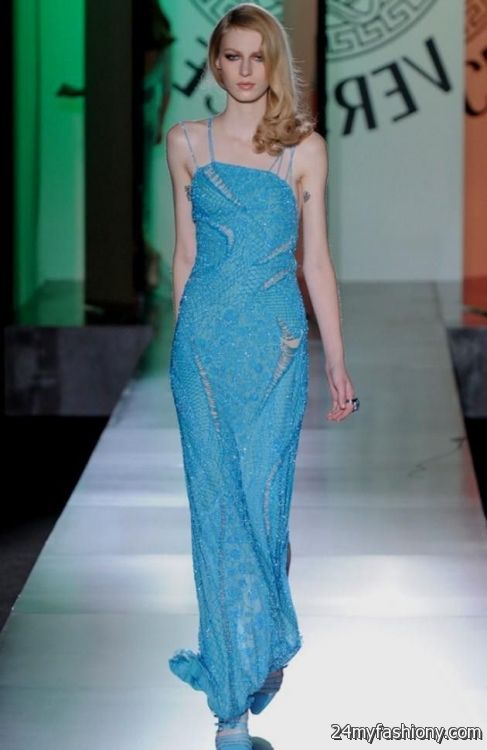 versace evening gowns looks - B2B Fashion