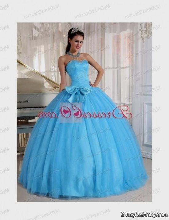 aqua blue quinceanera dresses looks 2023-2024 - B2B Fashion