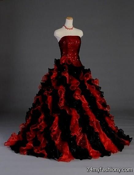 red masquerade ball dresses