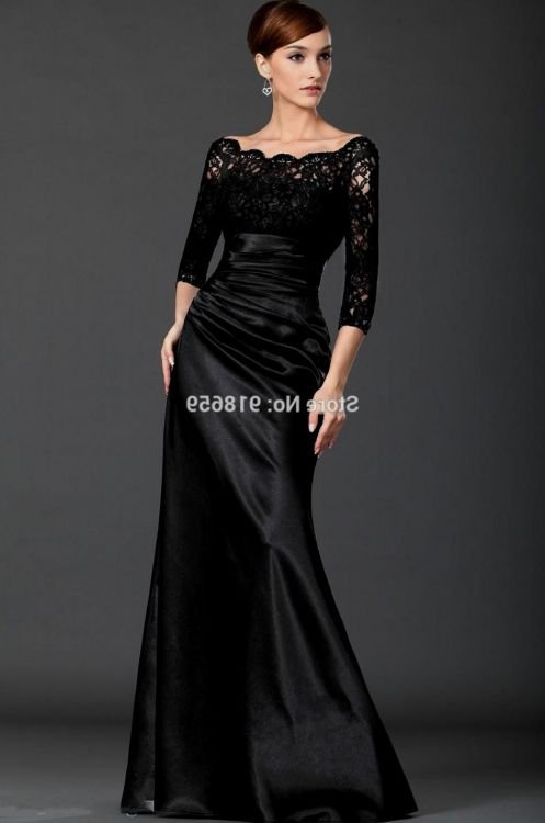 black lace evening gown plus size looks 2023-2024 - B2B Fashion