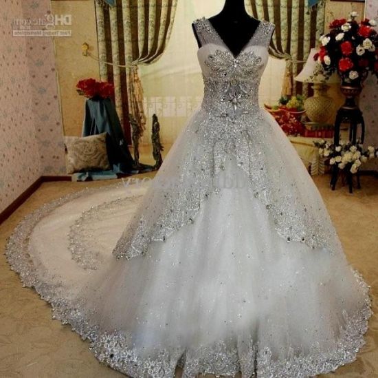 blinged out plus size wedding dresses looks - B2B Fashion
