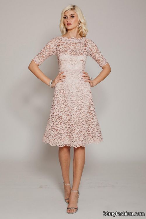 blush pink lace dress looks - B2B Fashion