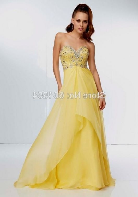 bright yellow prom dresses looks - B2B Fashion