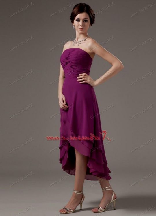dark purple strapless prom dress looks 2023-2024 - B2B Fashion