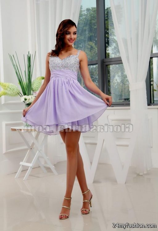 lilac cocktail dresses looks 2023-2024 - B2B Fashion