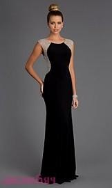long black sheer dress