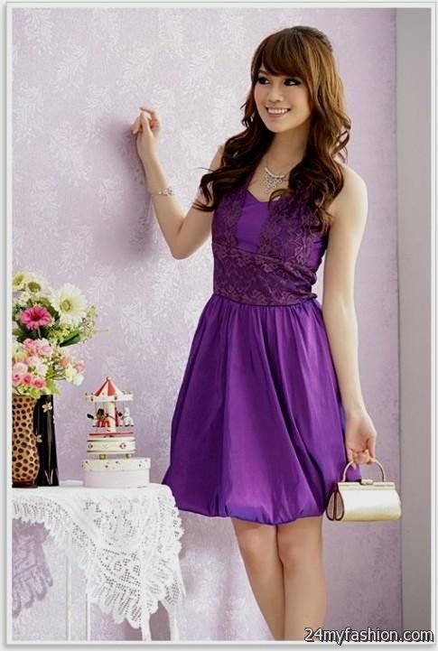 purple casual dresses looks - B2B Fashion