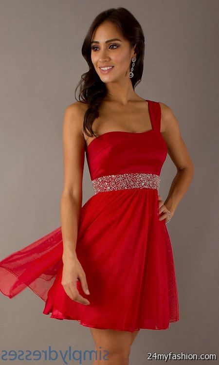 short red formal dresses looks - B2B Fashion
