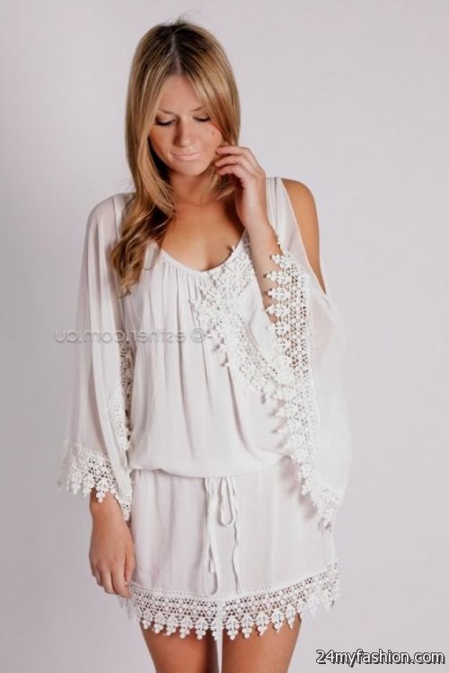 white hippie dress looks - B2B Fashion