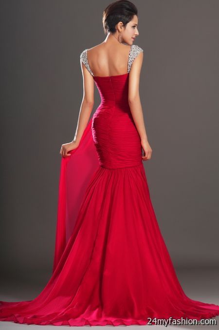 Red mermaid prom dress 2023-2024 - B2B Fashion