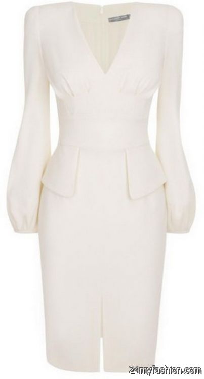 White pencil dress - B2B Fashion