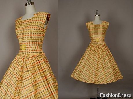 1950s day dress 2017-2018