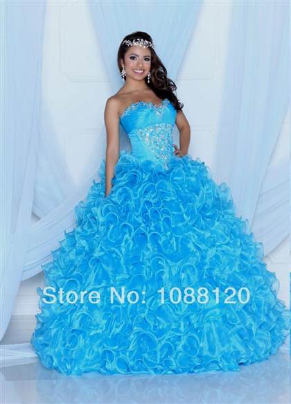 baby blue and pink quince dresses 2017-2018