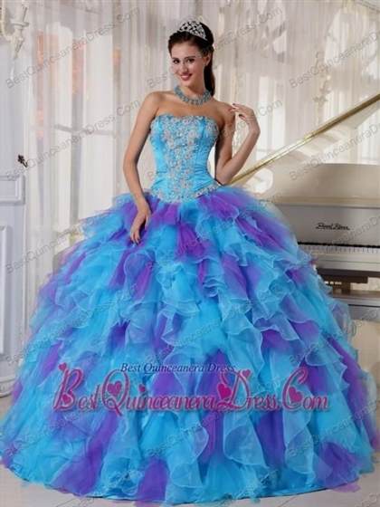 baby blue and purple quince dresses 2018