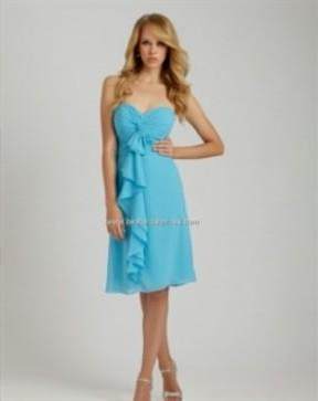 baby blue and white bridesmaid dresses 2018