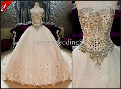 ball gown wedding dresses with bling and sleeves 2017-2018