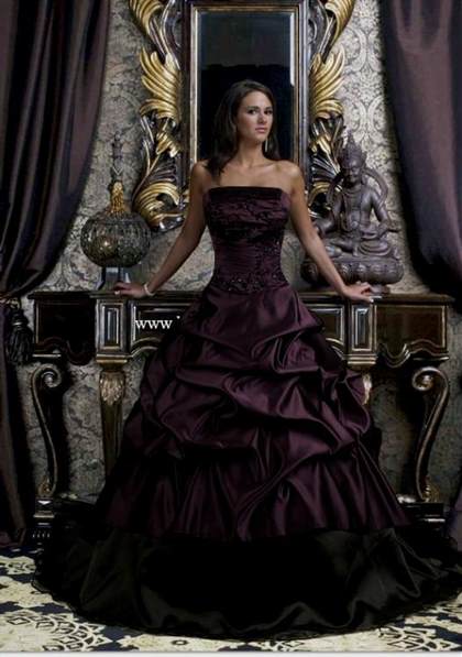 beautiful dark purple dresses 2018