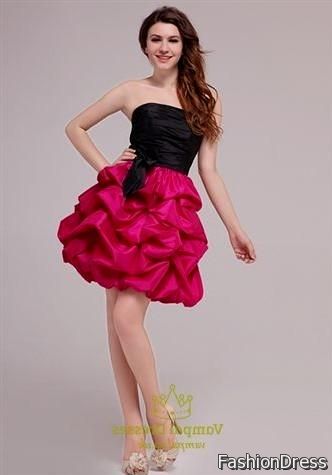 black and pink cocktail dresses 2017-2018
