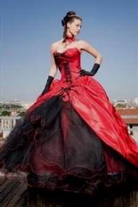 black and red wedding dress 2018