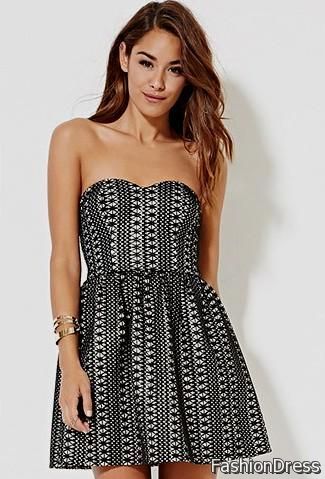 black and white high low dress forever 21 2017-2018