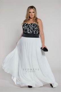 black and white lace plus size dress 2018