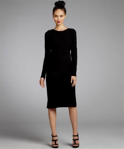 black dresses for women with sleeves 2017-2018