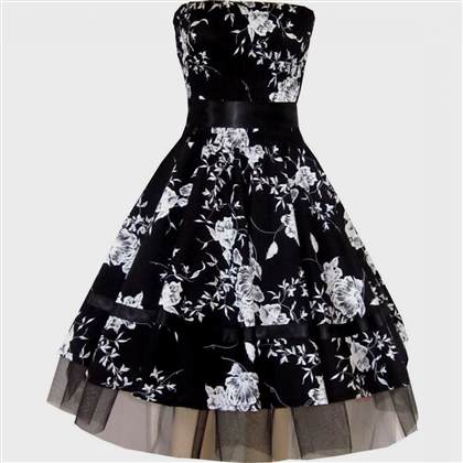 black floral dress 2018