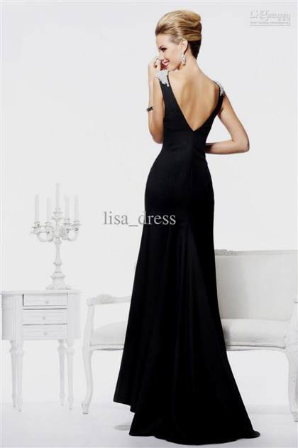 black formal evening gown 2017-2018