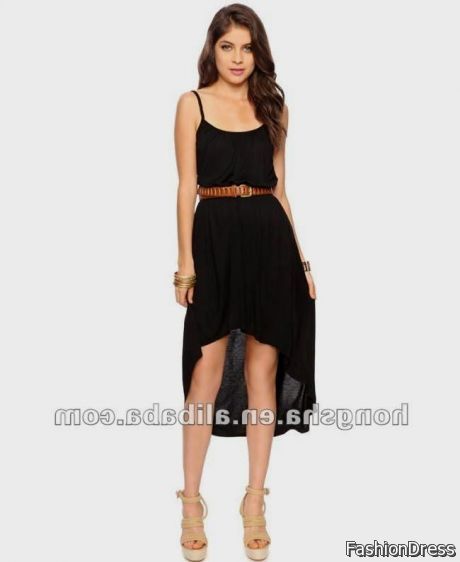 black high low dresses casual 2017-2018