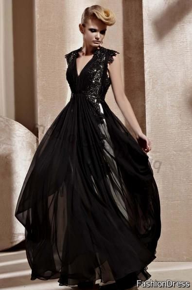 black night dresses 2013