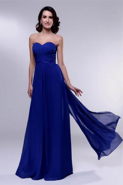 blue bridesmaid dresses strapless 2017-2018