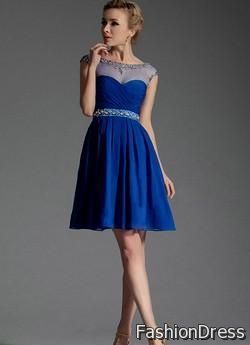 blue cocktail dress for wedding 2017-2018