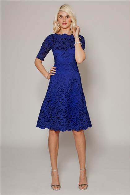 blue lace cocktail dress 2017-2018