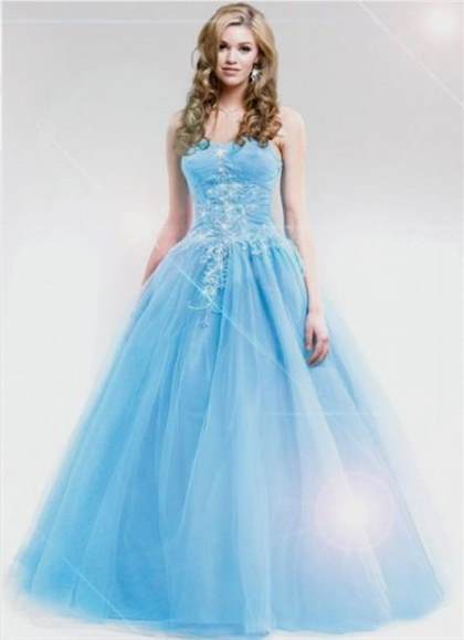 blue princess ball gowns 2018