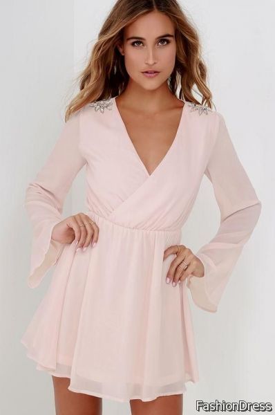 blush pink dress 2017-2018