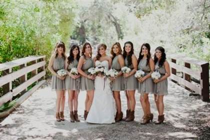 bridesmaid dress with cowboy boots 2018