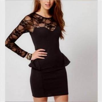 casual black lace dresses 2017-2018