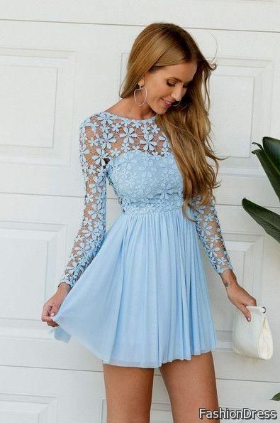 casual graduation dresses with sleeves 2017-2018