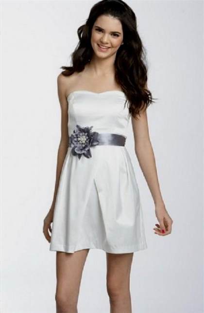 casual white dress for juniors 2018