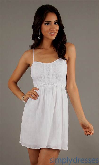casual white dress for juniors 2018